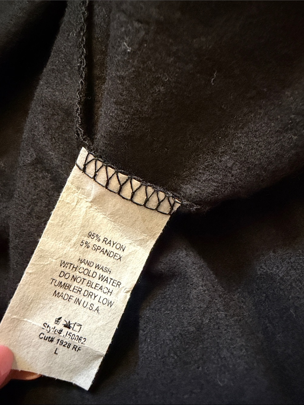 Lilyful Women's Black Turtleneck Draped Sweater Dress Tunic Size Large - Picture 8 of 8